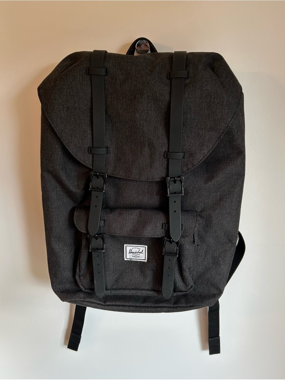 Herschel Supply Co. Little America Backpack Raven Crosshatch Grey 25L
